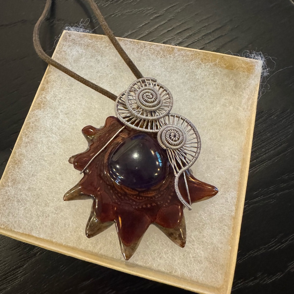 Wire Wrapped Third Eye Pinecone